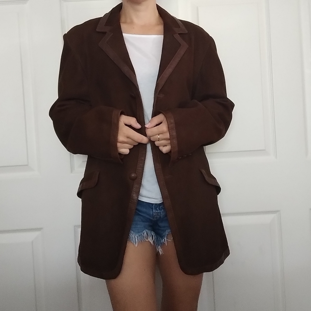Vintage Brown Leather Jacket